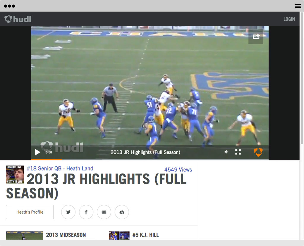 Football Video Editing and Analysis Hudl for Football Hudl Hudl